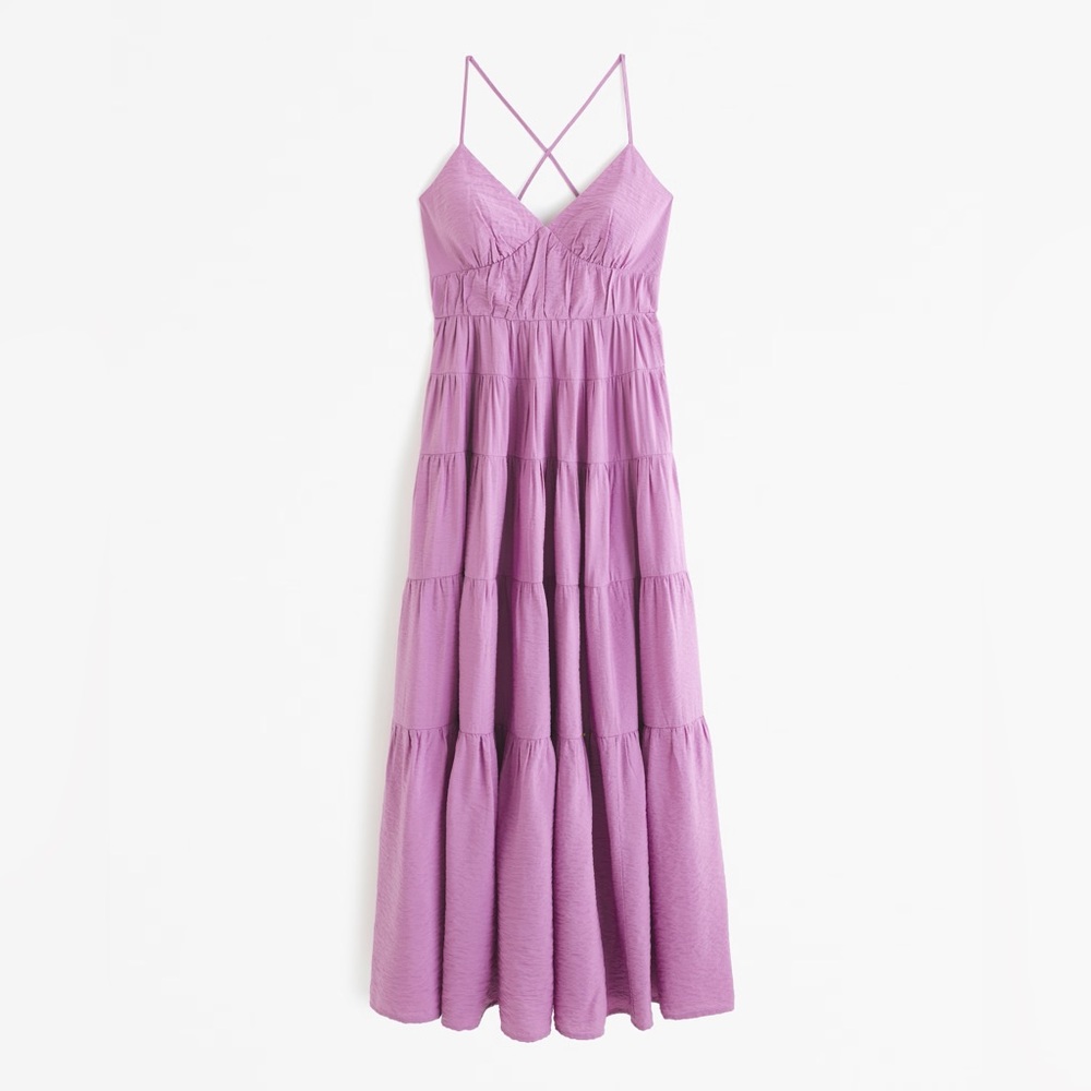 Abercrombie Flowy Tiered Maxi Dress